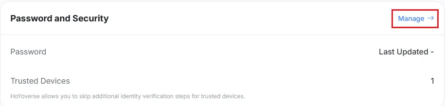 Password and Security