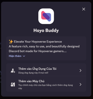 Discord Add App Screen